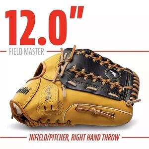 Franklin Sports Black and Tan Baseball Glove